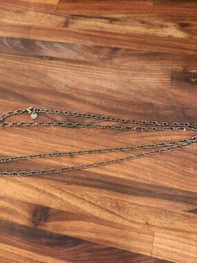 Marlyn Schiff Chrome Tone Chain Necklace NWOT